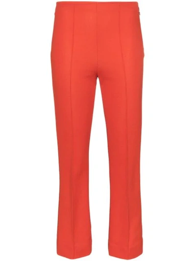 Rudi Gernreich Kick-flare Cropped Trousers In Red