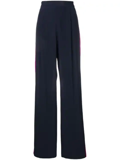 Stella Mccartney High Waisted Tailored Trousers In Blue