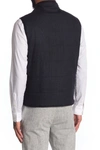 Corneliani Men's Quilted Wool Reversible Vest In Blue