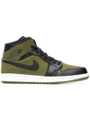 Jordan Air  Mid 1 Sneakers In Green