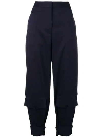 Stella Mccartney Tailored Tapered Trousers In Blue