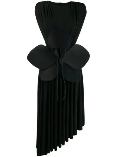 Robert Wun Kleid Mit Blume In Black