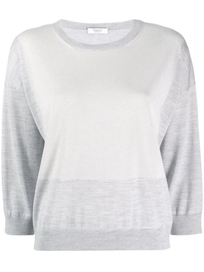Peserico Classic Slim-fit Sweater - Grey