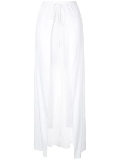 Hellessy Jogger Pants With Drawstring Skirt In White