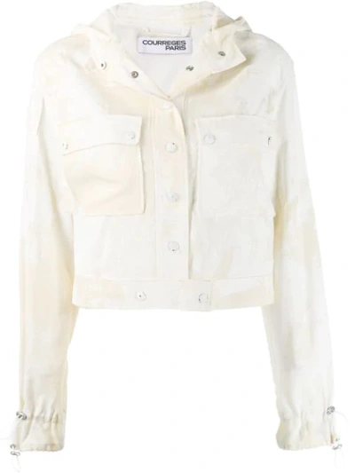 Courrèges Cropped Jackets In White