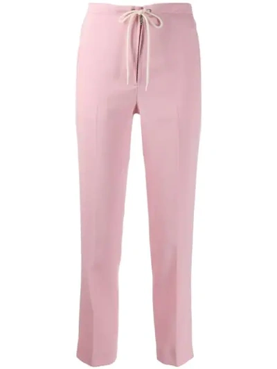 Courrèges Cropped Trousers In Pink