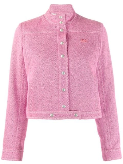 Courrèges Cropped Jacket In Pink