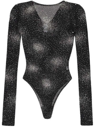 Fantabody Sheer Sparkle Tulle Body In Black