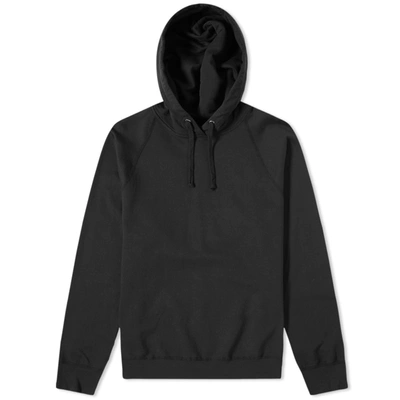 Save Khaki Supima Fleece Popover Hoody In Black