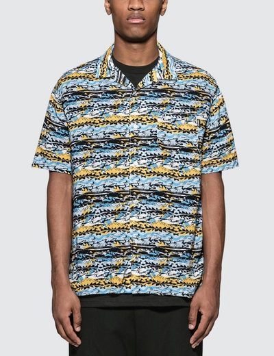 Alltimers Dads Matrix Button Up In Blue