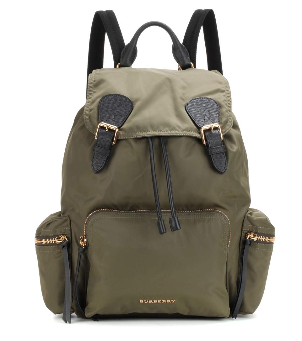burberry leather rucksack