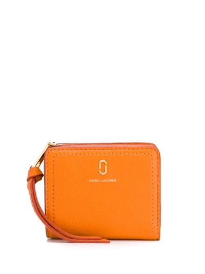 Marc Jacobs Mini The Softshot Compact Wallet In 840 Kumquat
