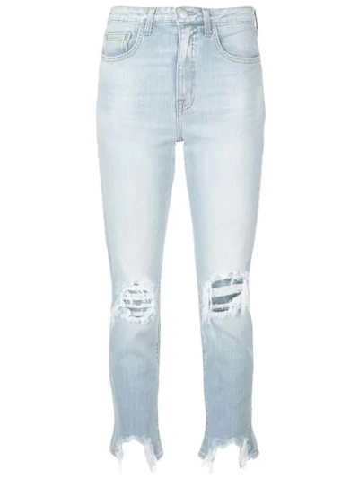 L Agence High Line Skinny Jeans In Blue