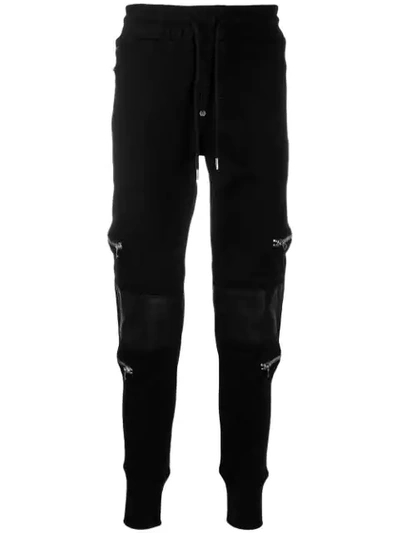 Philipp Plein Zipped Pocket Track Trousers In Black