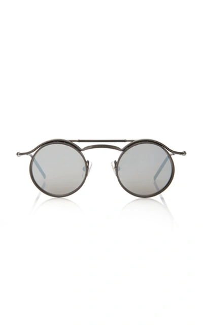 Matsuda Eyewear Metal Round-frame Sunglasses In Black