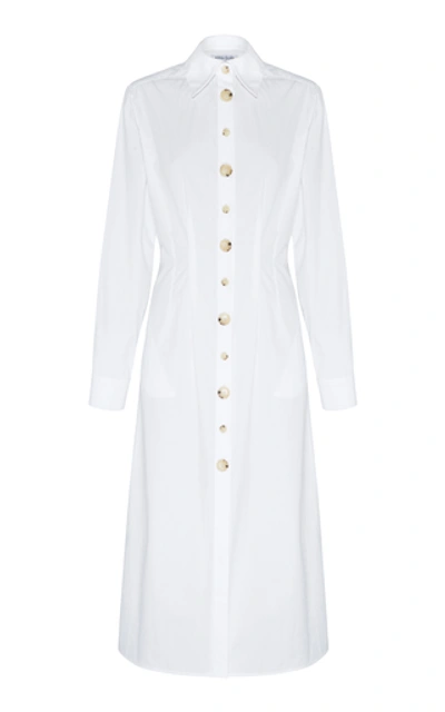Anna Quan Arlo Cotton Midi Dress In White