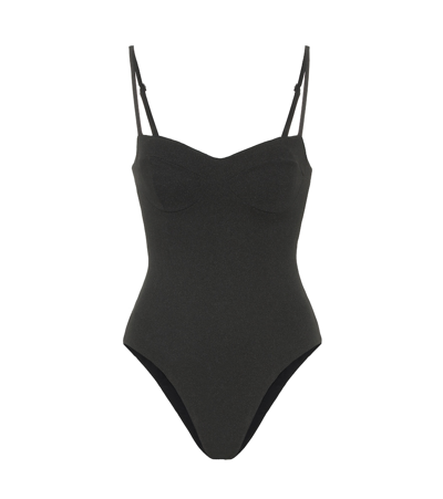 Haight Women's Crepe One-piece Swimsuit In Black