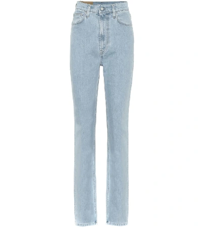 Helmut Lang Hi Spikes High-rise Straight Jeans In Blue