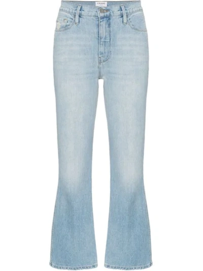 Frame Le Sylvie Kick Flare Jeans In Blue