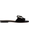 Gucci Mules Madelyn  Canvas Logo Strass Black