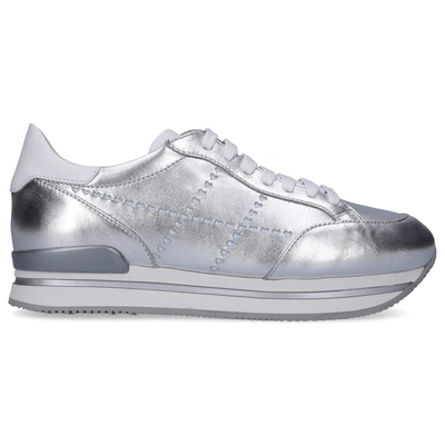 Hogan Low-top Sneakers H222 In Silver