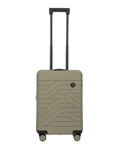 Bric's B/y Ulisse 21" Carry-on Expandable Spinner Luggage In Dove Grey