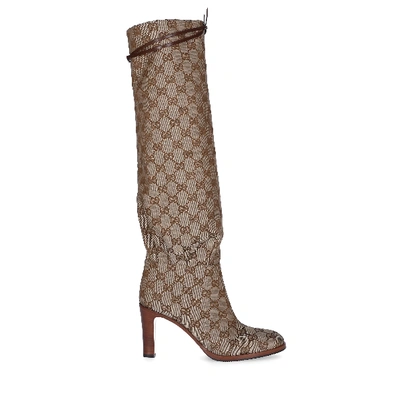 Gucci Boots Long Shaft Ky9v0 In Beige