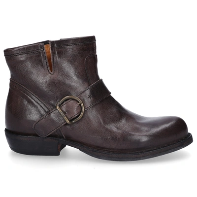 Fiorentini + Baker Ankle Boots Black Chad In Grey
