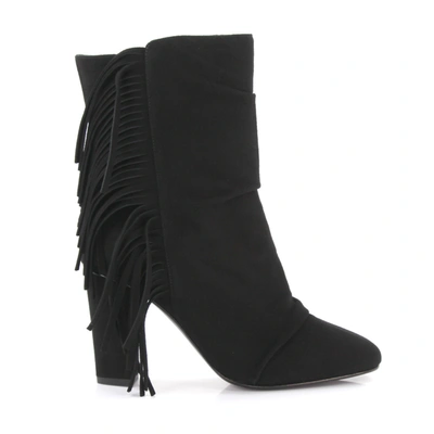 Giuseppe Zanotti Boots With Fringes Callie In Black
