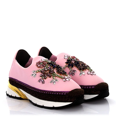 Dolce & Gabbana Slip On Shoes In Pink