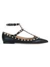 Valentino Garavani Garavani Rockstud Ballerina Shoes In Black