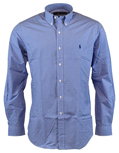 Polo Ralph Lauren Men's Standard-fit Checked Poplin Sport Shirt In Blue ...