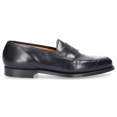 Crockett & Jones Loafers Boston Cordovan Leather Black | ModeSens