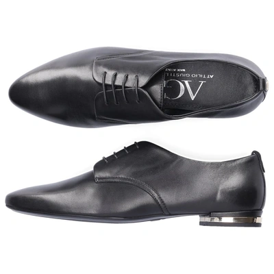 Agl Attilio Giusti Leombruni Business Shoes  D543001 Calfskin In Black