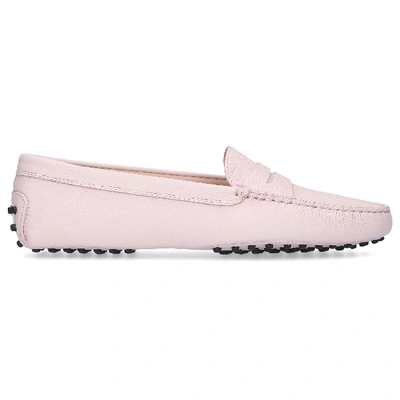 Tod's Loafers 00g000 Calfskin Logo Pale Pink