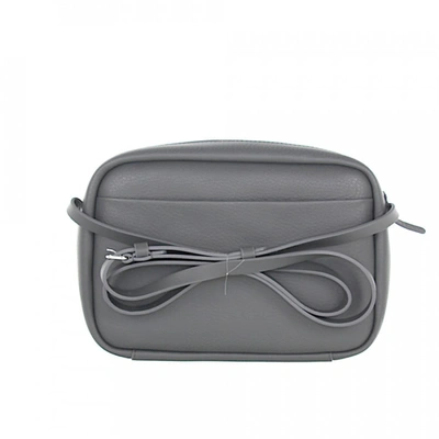 Balenciaga Women Shoulder Bag Every Cam Leather Grey Logo