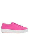 Santoni Low-top Sneakers 53853 In Fuchsia