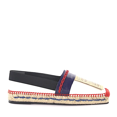 Balenciaga Espadrilles Wad46 Leather Blue White Red Fabric Black Leather Authentication Bast