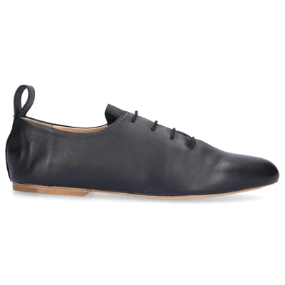 Jil Sander Lace Up Shoes Jn32004a In Black