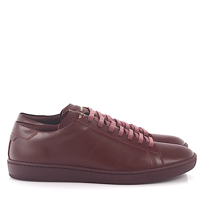 Saint Laurent Leather Sneakers Sl/06 In Red