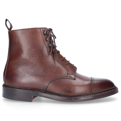 Crockett & Jones Ankle Boots Coniston Scotchgrain Leather Brown