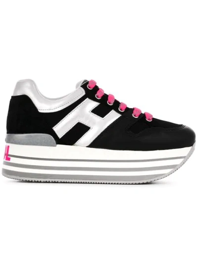 Hogan Max H425 Platform Sneakers In White