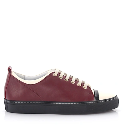 Lanvin Lace Up Shoes In Red