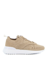 Tod's Fondo Sportivo Leather Sneakers In Beige
