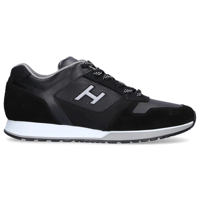 Hogan Low-top Sneakers H321 Calfskin Logo Black