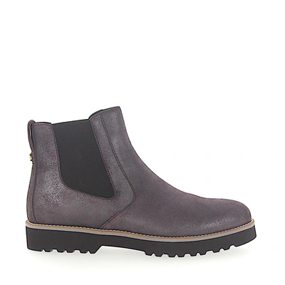 Hogan Ankle Boots Calfskin Finished Bordeaux In Red