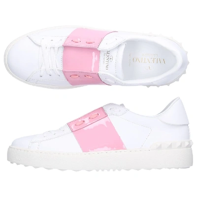 Valentino Garavani Low-top Sneakers Open In Pink,white