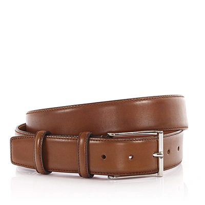 Santoni Men's Belt Leather In Beige