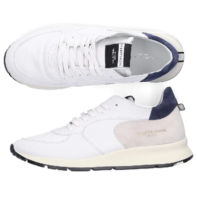 Philippe Model Low-top Sneakers Montecarlo  Calfskin Logo Patch White
