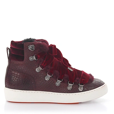 Santoni High-top Sneakers 60278 In Red